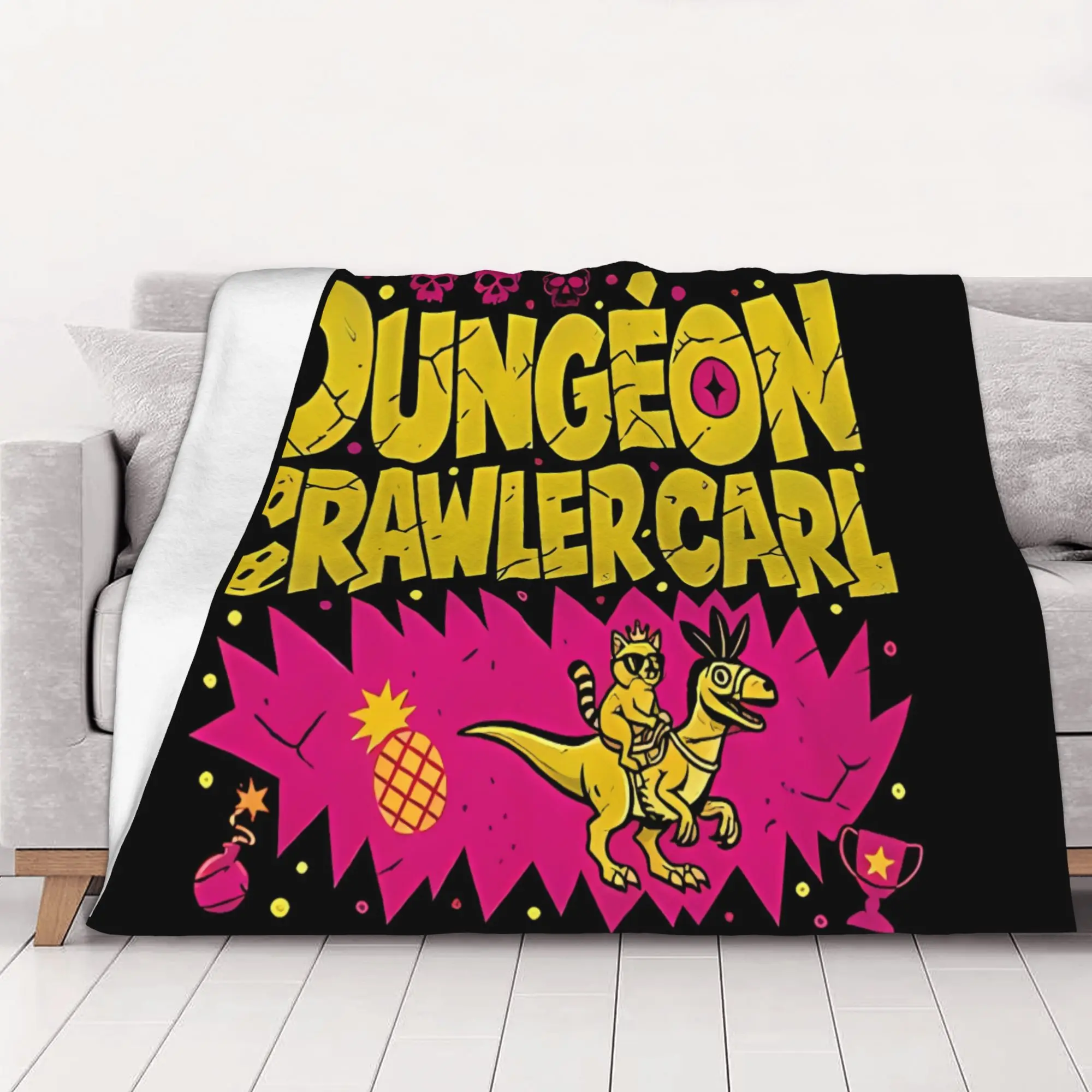 1PC home Cute Room Decor Tshirts Donut Book Lover Blanket Throw Blanket Dungeon Crawler Carl Novelty Warm Blanket All Season