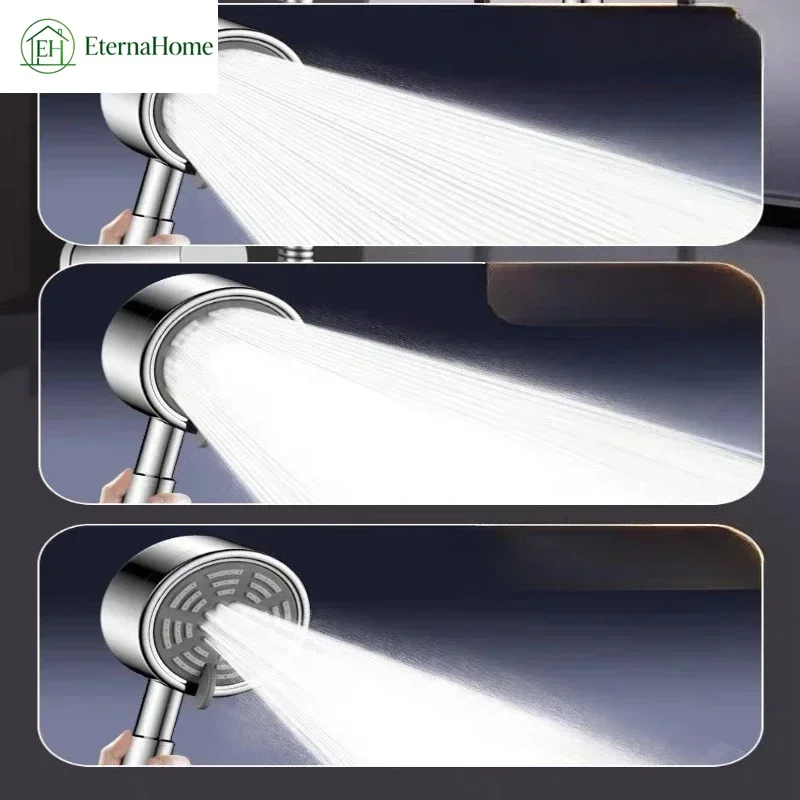 3 Spray Modes SUS304 Stainless Steel Handheld Shower Head For Bathroom Shower Room Handheld Sprayer