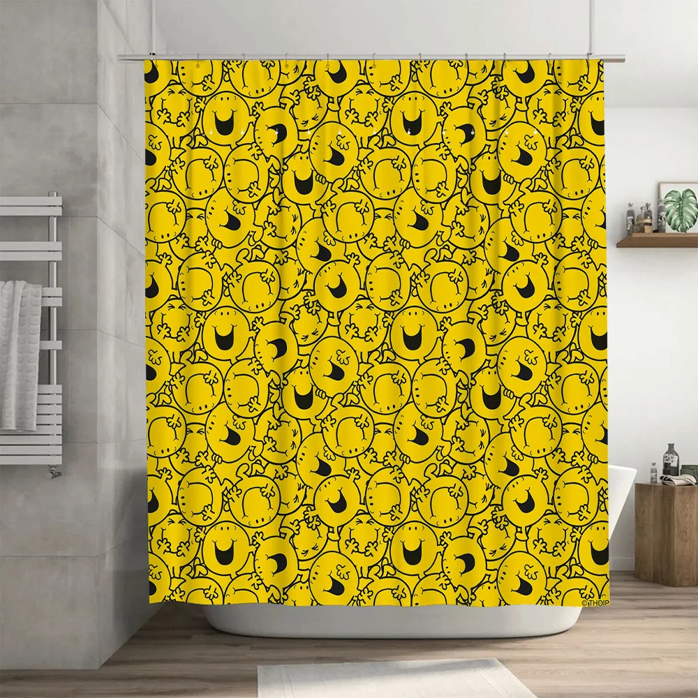 Gelber Duschvorhang mit Happy – Home Decor Emoji Bewertung und Preis