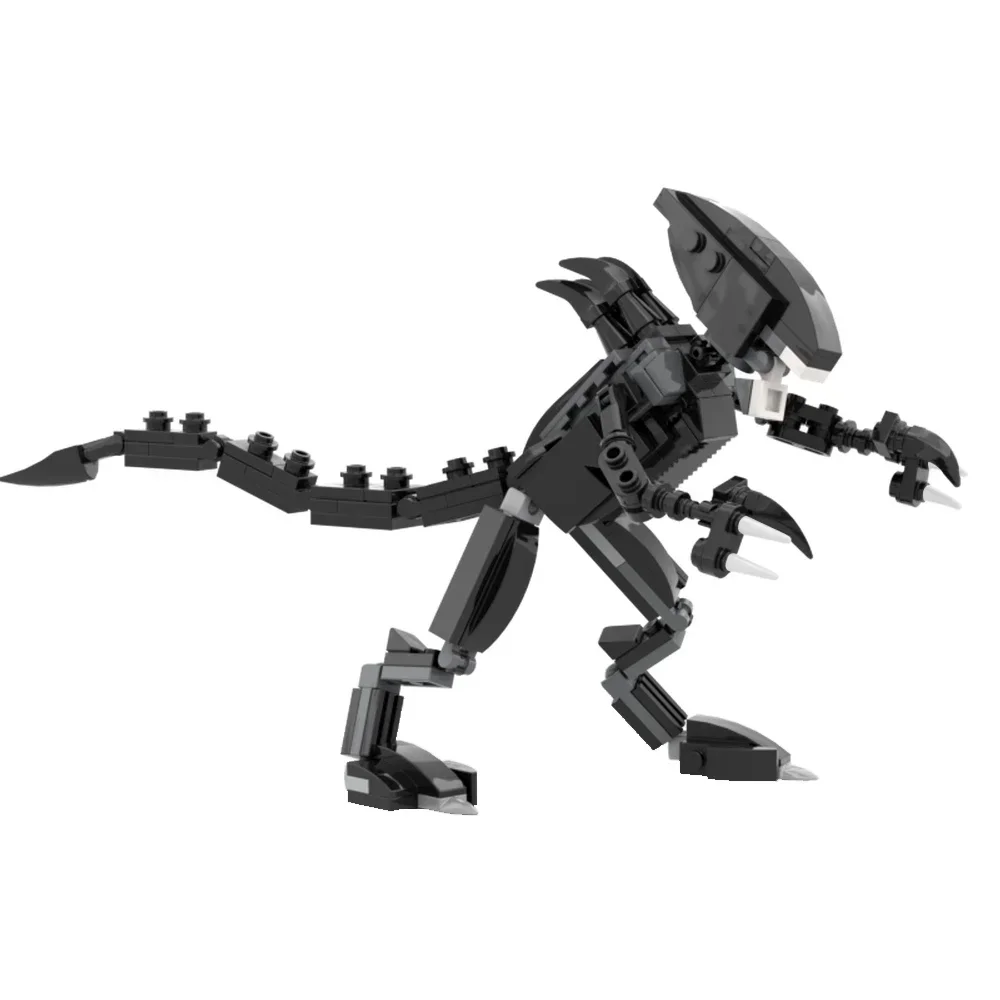 

Конструктор gobrick MOC Alien, фигурка из фильмов, монстр-хищник, механический инопланетянин