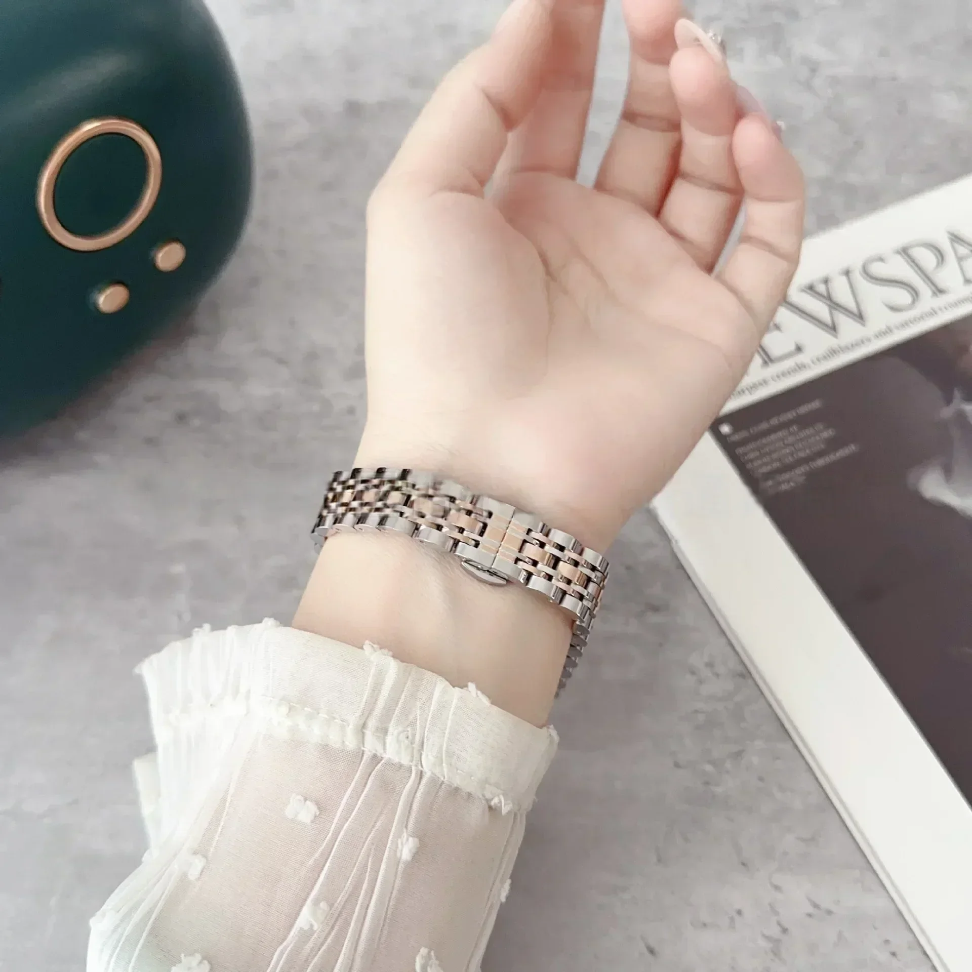 حزام معدني لـ Xiaomi Mi Band 10/9/8 حزام ساعة من الفولاذ المقاوم للصدأ Correa لـ Miband 8/9/10 استبدال معصمه سوار Correa