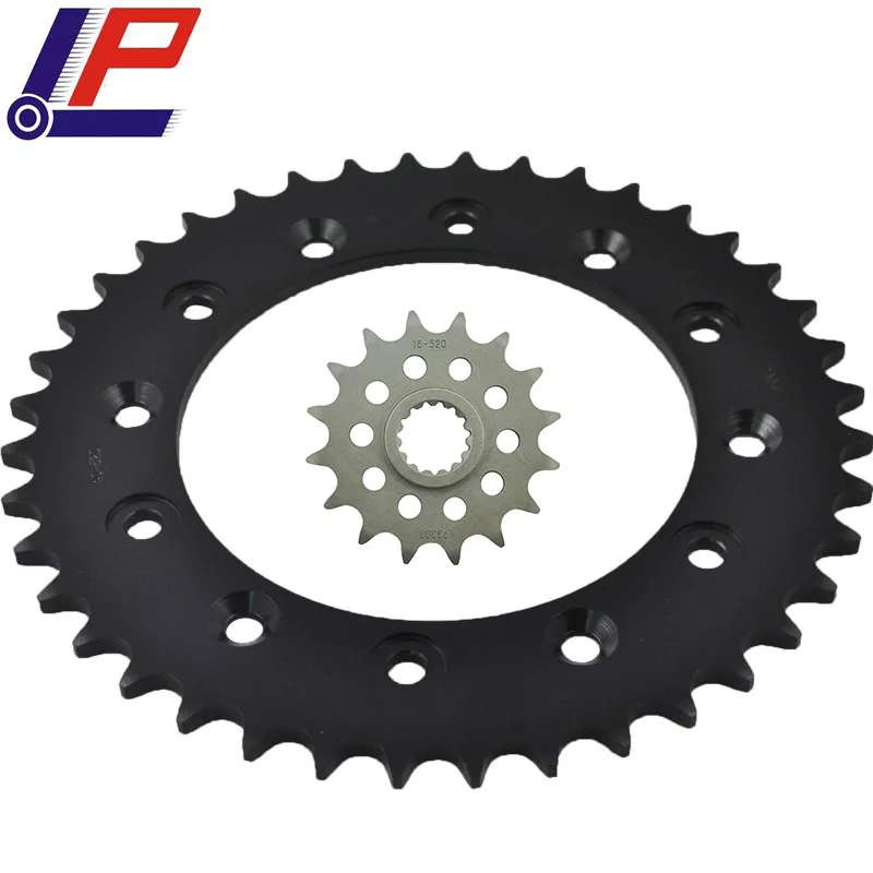 

LOPOR CNC 16T/40T Front Rear Motorcycle Sprocket for 701 Svartpilen 19-20 Vitpilen 18-20 690 Duck 08-19 R 10-17 SM Ltd.ed. 09-10