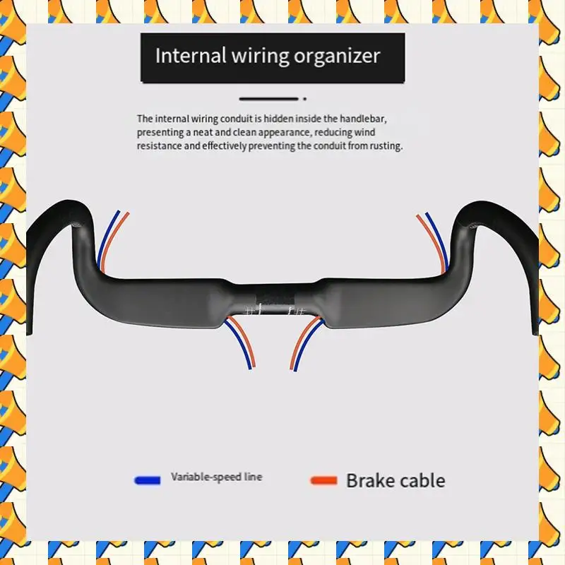 

ABYB Carbon Handlebar Road Bike Handlebar Carbon Handlebar UD Internal Cable Racing Handlebar 31.8X 458Mm