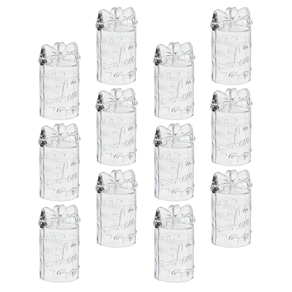 

Candy Boxes Transparent Plastic Storage Containers for Party Favor Gift Packing Holiday Supplies Sugar Cookie Box