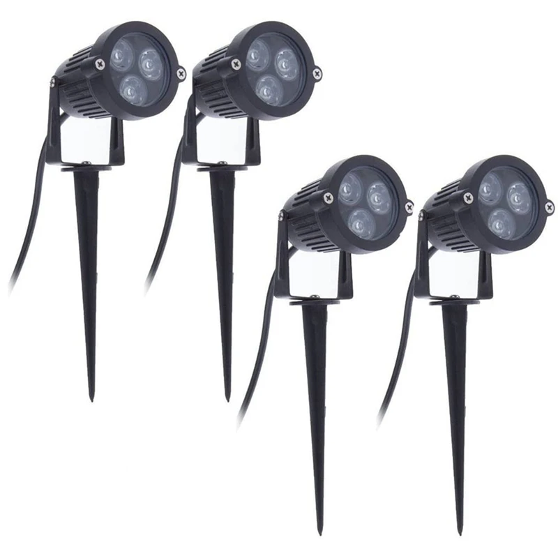 Imagem -04 - Impermeável Led Garden Lights Holofote ao ar Livre com Spike Luzes de Ponto Azul Lâmpada Decorativa de Paisagem do Jardim Novo 3w 220v Pcs