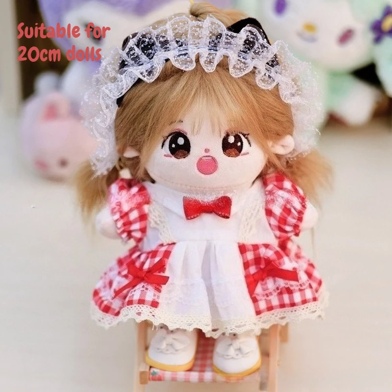 20cm Cotton Doll Clothes Set Cute DIY Mini Dolls Fashion Design Dresses Clothing Outfits Accessorie Adorabl Children Toys Gift