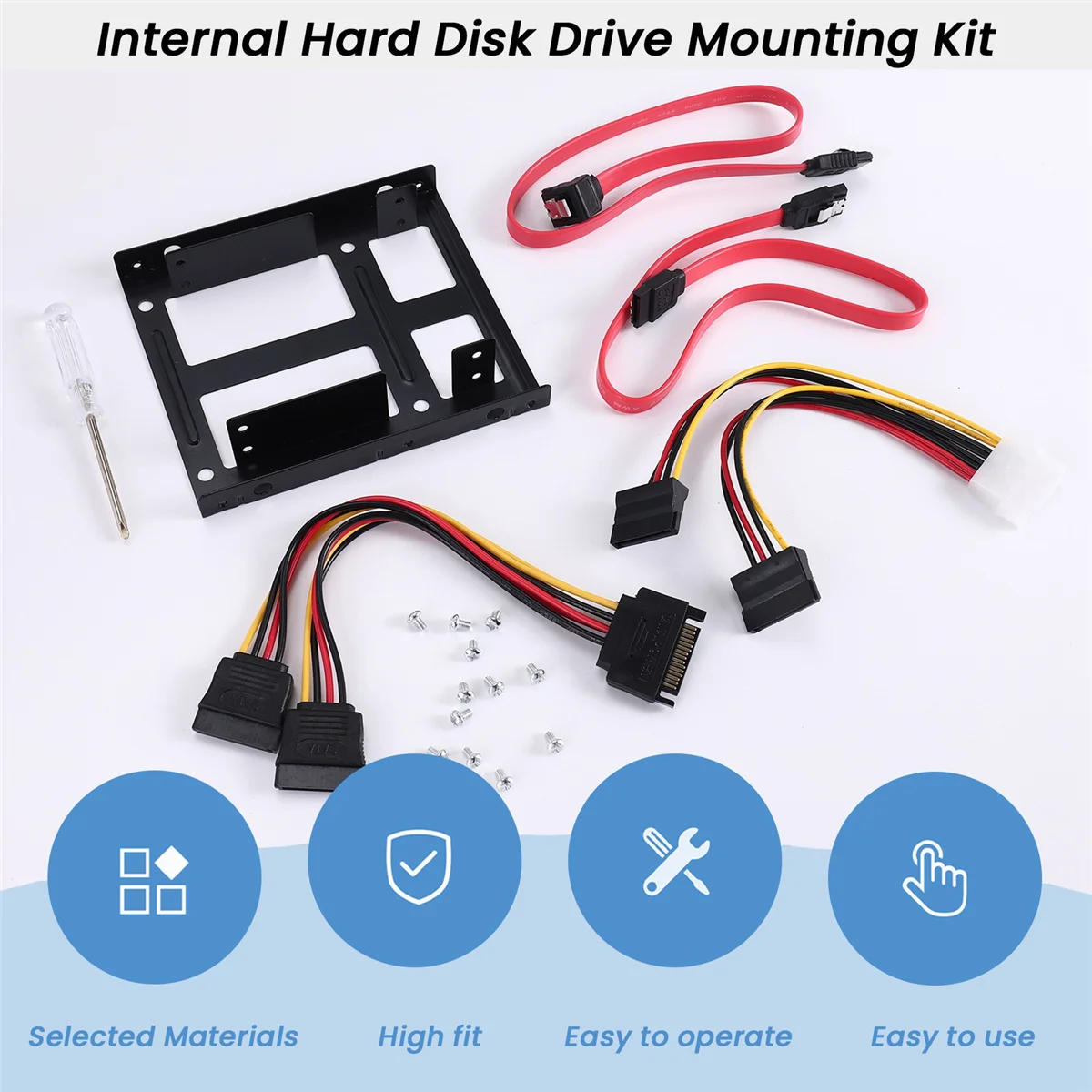 GFR5-2X SSD de 2,5 polegadas para suporte de 3,5 polegadas (cabo e cabos de alimentação)