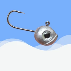 SWOLFY  10PCS AJING Fishing Hooks 1g 1.8g 3.5g Soft Lure For Rockfish Bait Finesse Jig Head Worm Hook Ultralight Rod