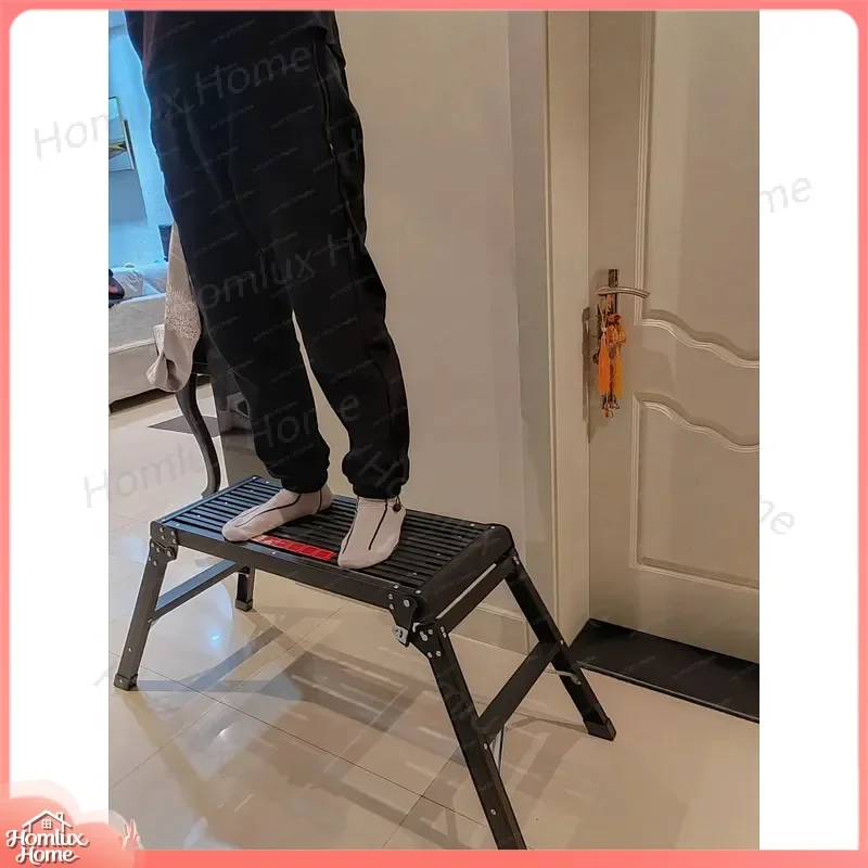 Foldable Ladder Chair Aluminum Alloy Step Stool Multifunctional Folding Bench Waterproof Rustproof Outdoor Car Washing Home
