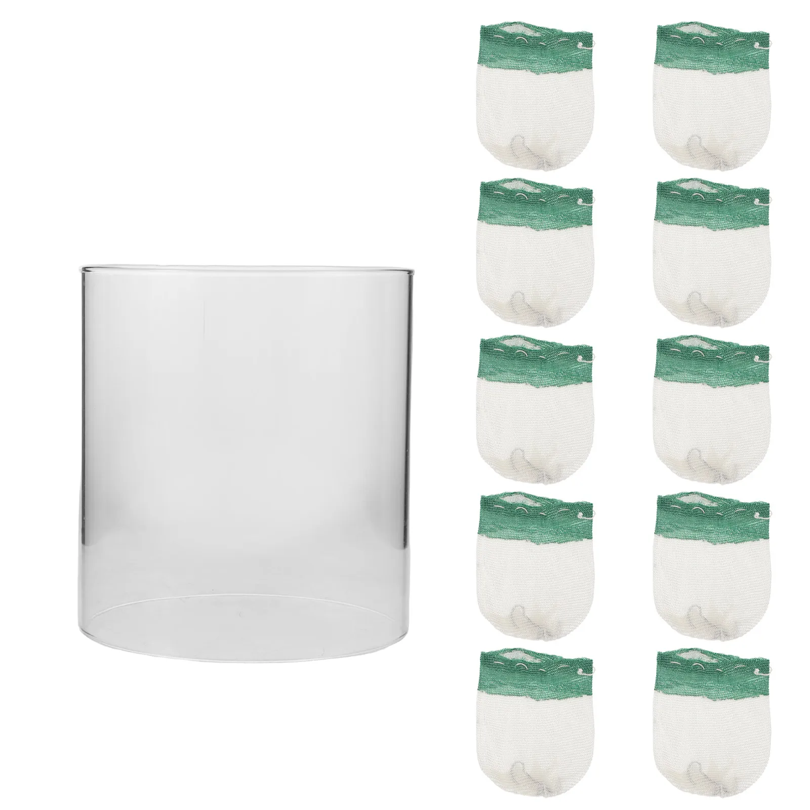 1Set Outdoor Gas Lamp Mantles High Transmittance Heat Resistant Camping Lampshade Replacement Lantern Cover for Hiking Camping
