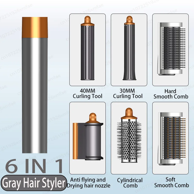 6-in-1 haarstyler en haardrogerborstel 110000 RPM Snelle haarverzorging Negatieve ionische föhn Sneldrogend, Multi Hair Styler