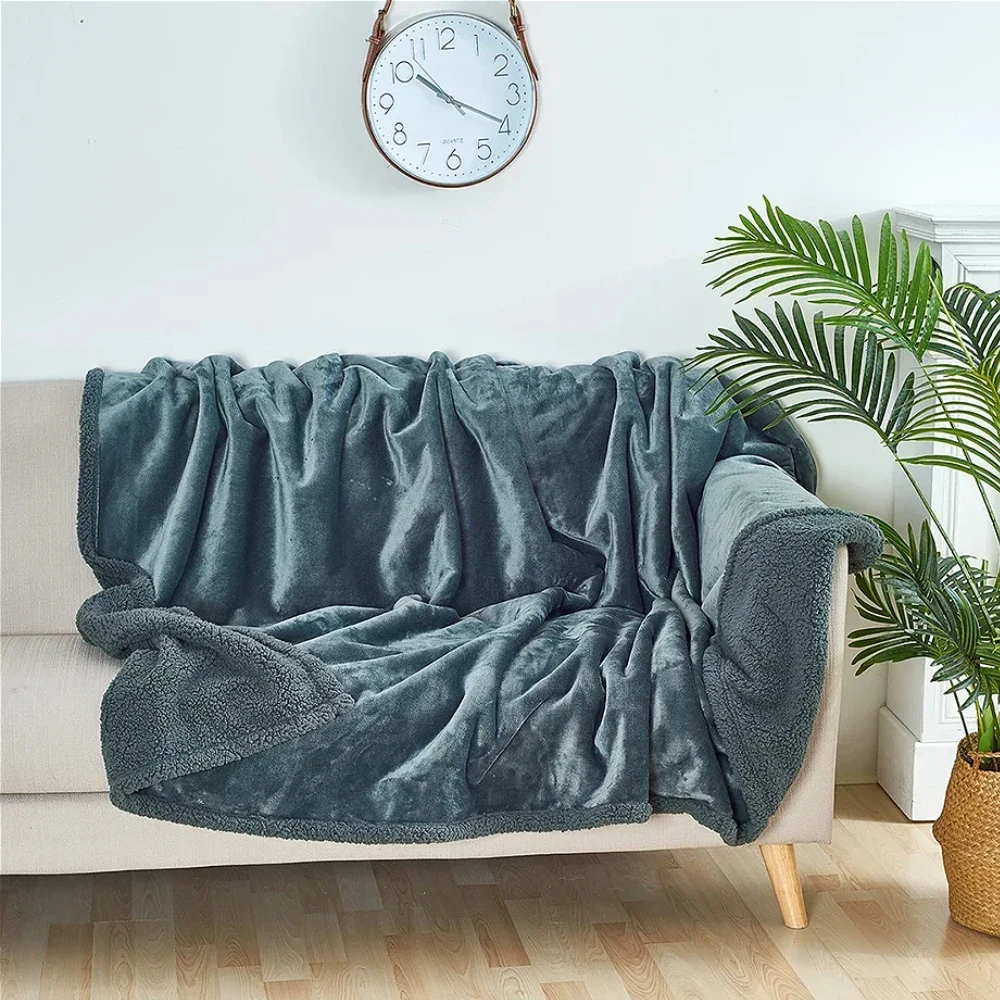 

Luxury Shaggy Blanket Winter Warm Cosy Romantic Couple Waterproof Blanket-Thickened Large Size Blanket Microfibre-Blanket