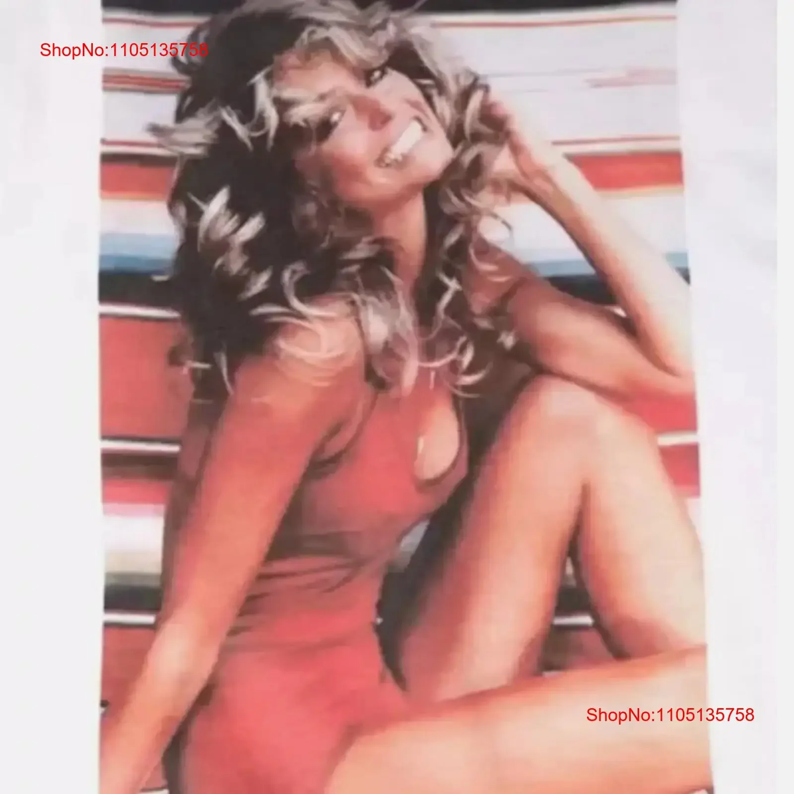 Farrah Fawcett T Shirt Men All Size S 5X vintage Washed Comfortable Breathable Unisex homme Top For Everyday Wear