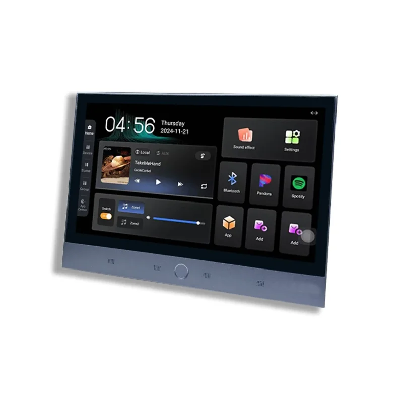 

7inch Android 11 Tuya Smart Home Audio Bluetooth Zigbee Built-in 8 Channel 2 Zones Audio WIFI Music Player Panel Wall Amplifier