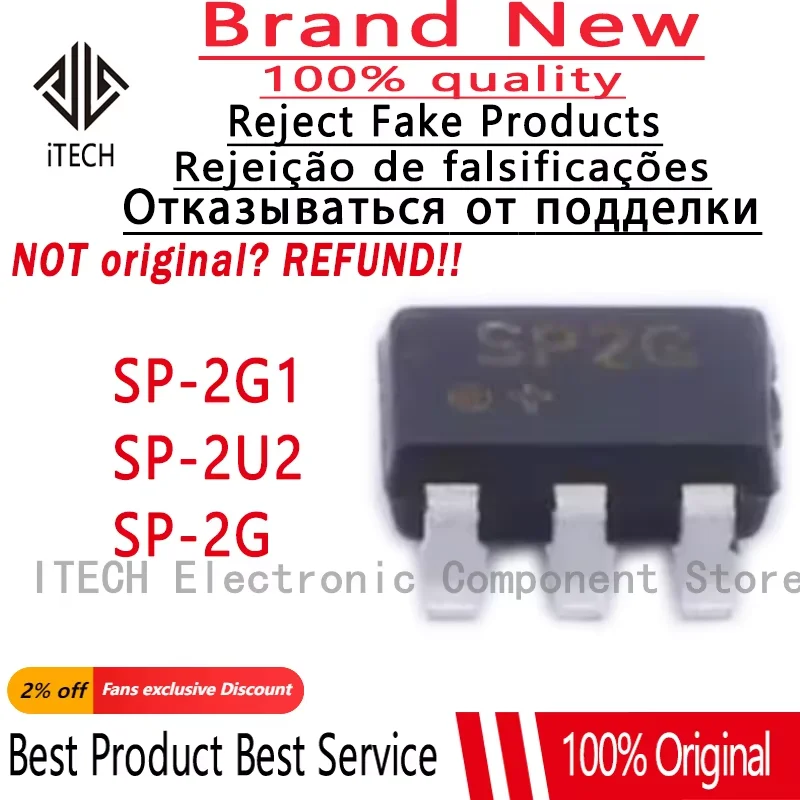 10pcs/lot Original SP-2G1+ SP2G 、SP-2U2+ SP2U 、SP-2G+ SOT-23-6 New  Power Divider Chip 100% Genuine