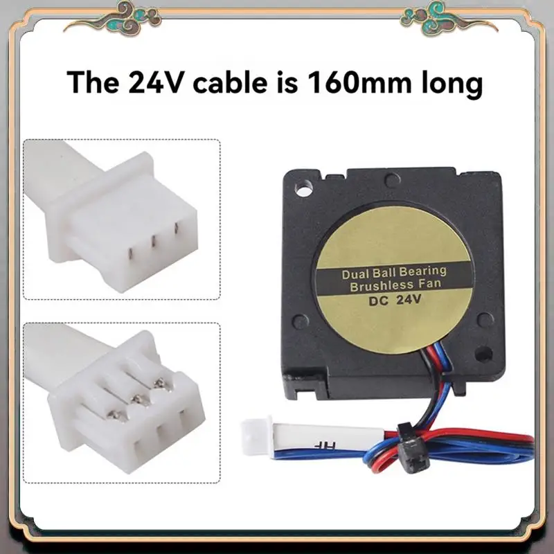 

Durable SV08 24V 3010 Hydraulic Dual Ball Bearing Blow Radial Extruder Cooling Fan Turbo,15,000 Rpm High Speed