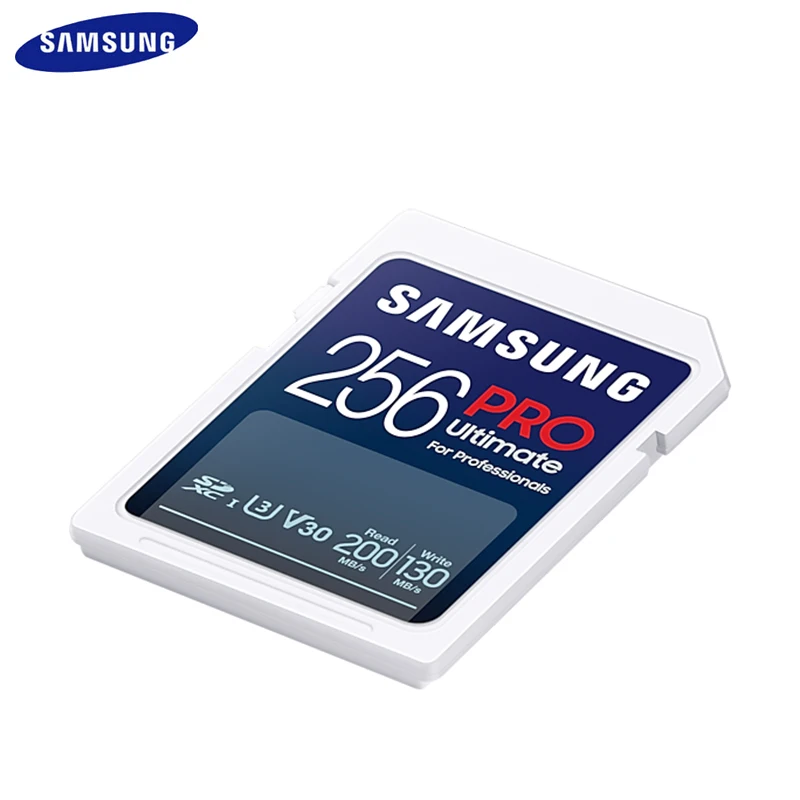 SAMSUNG PRO Ultimate USB Adapter Version SD Card 128GB 256GB 512GB SDXC Memory Card 64GB 200MB U3 V30 UHS-I 4K Video Flash Card