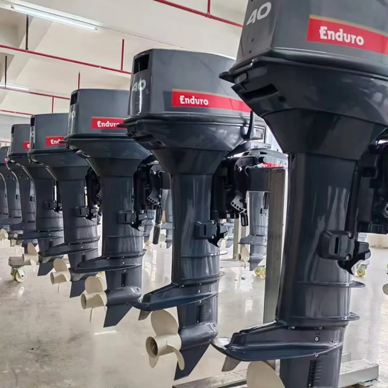 Reliable 40HP 2-Cylinder Outboard E40J, CDI System B7HS Spark Plug, Low Maintenance Pre-Mix Lubrication (50:1)