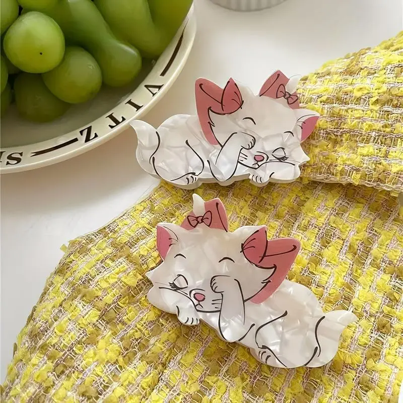 1pc Acrylic scratch clip cat cartoon hair accessory animal hair clip Mary cat cartoon funny scratch clip hair accessory