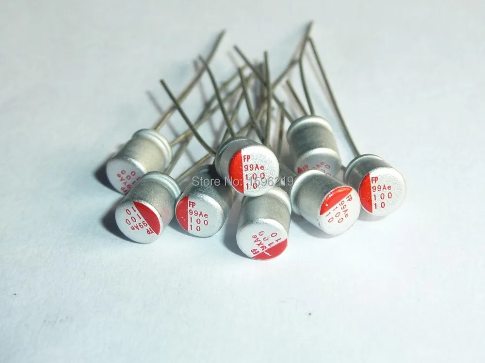 

100pcs 10uF 10V FP 4x5mm For Motherboard 10V10uF Solid Electrolytic Capacitors