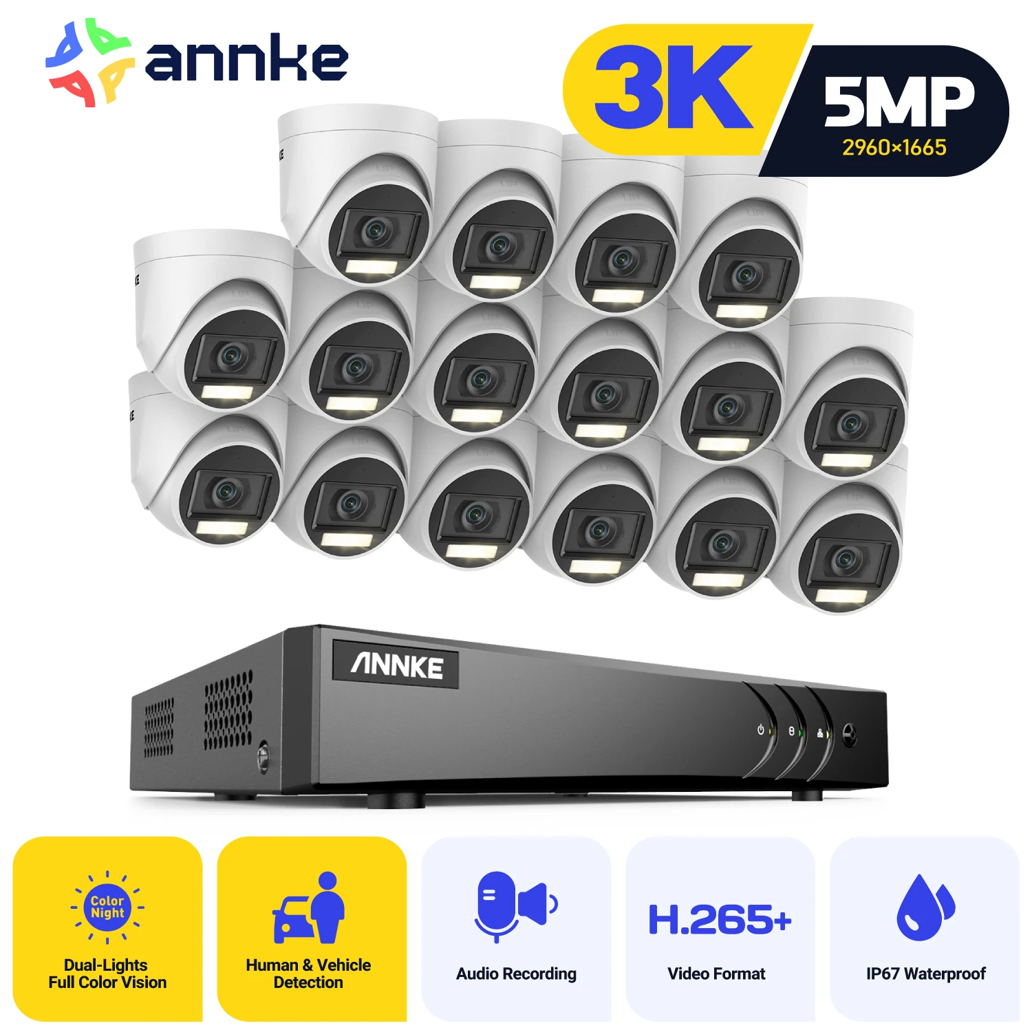 Home Security Images - ANNKE 3K 홈 감시 시스템 16채널