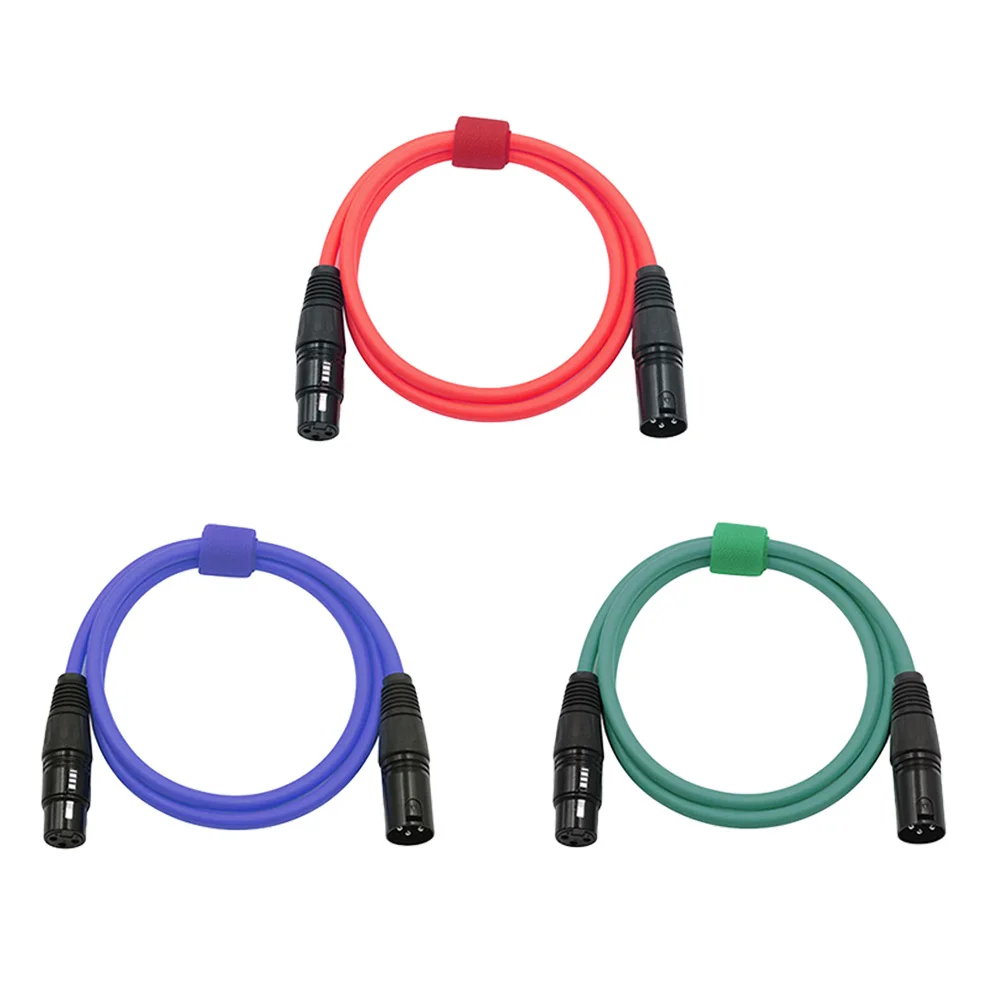 

2M Xlr Microphone Cable Male to Female Red Dmx512 Instrument Karaoke Audio Cable for Recording Live Sound Shielded Oxygen-Free