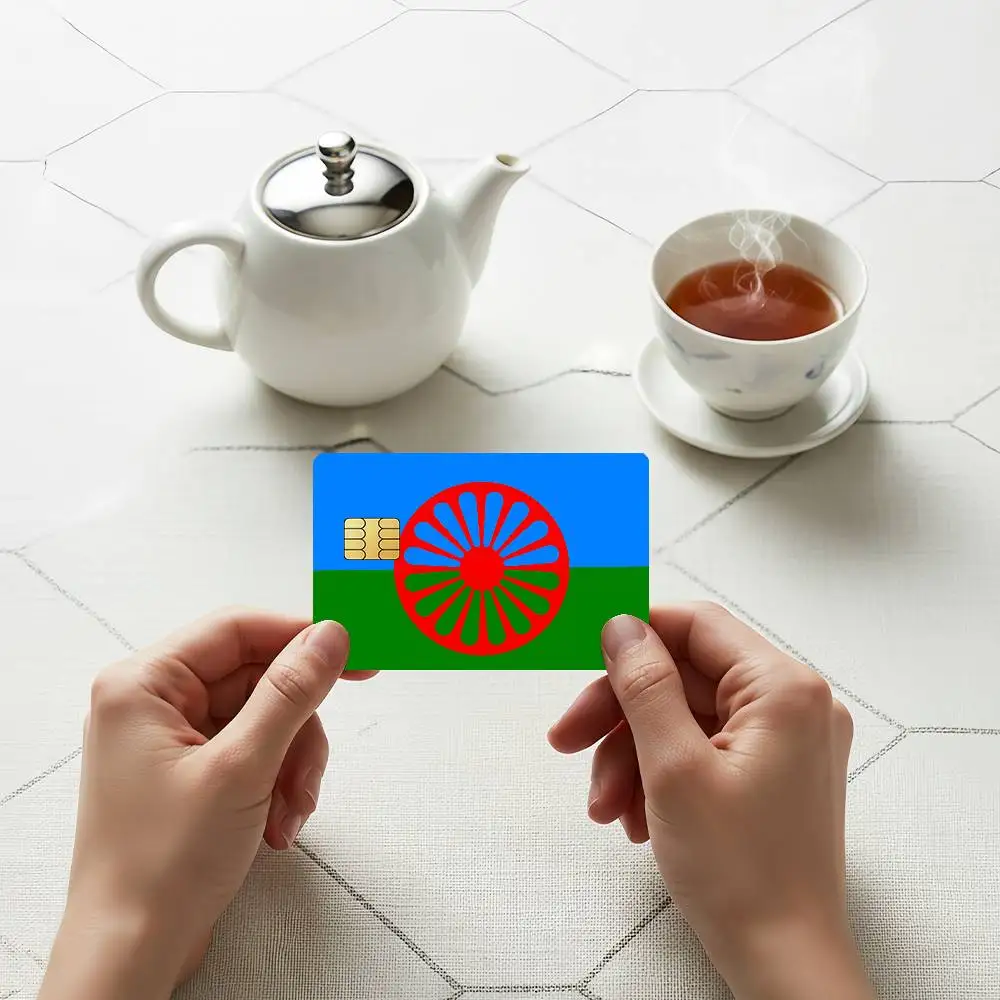 Gypsy Romani People Credit Skin Cover Card Stickers 4PCS Film Bus Pass Front Decoration Bank Debit Waterproof