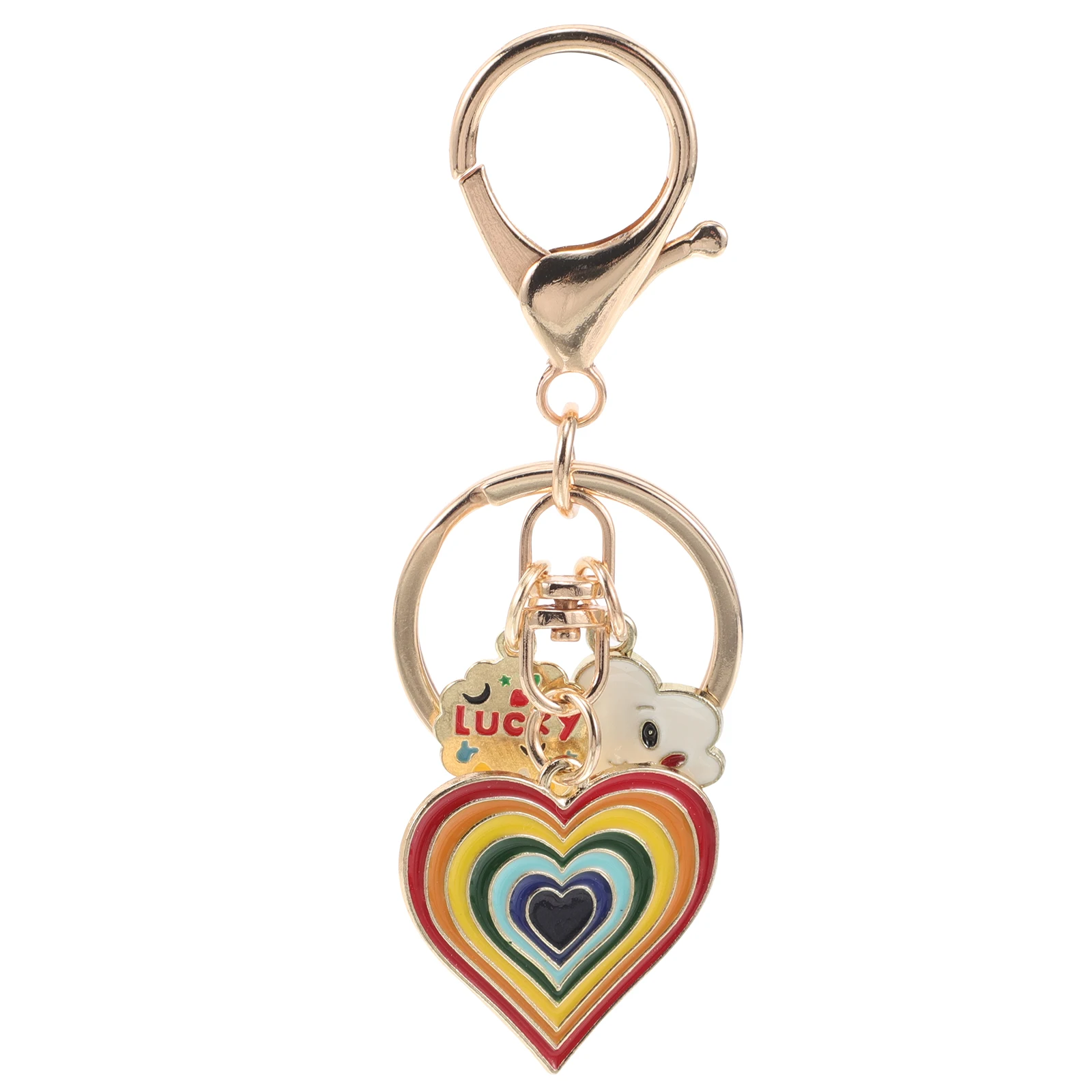 

Heart Shaped Keychain Zinc Alloy Bag Charm Cute Love Keychains for Girls Backpack Accessories Lightweight Valentine Gifts Heart