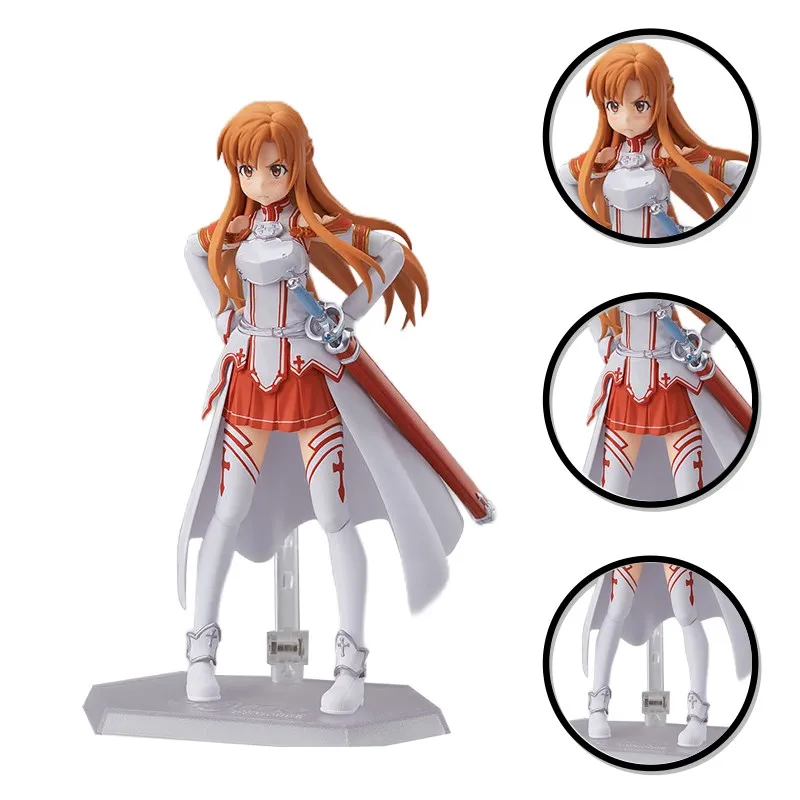 14Cm Sword Art Online Sao Yuuki Asuna Figuur Populaire Anime Action Figures Boxed Model Poppen Speelgoed Voor Kinderen Pvc ornament