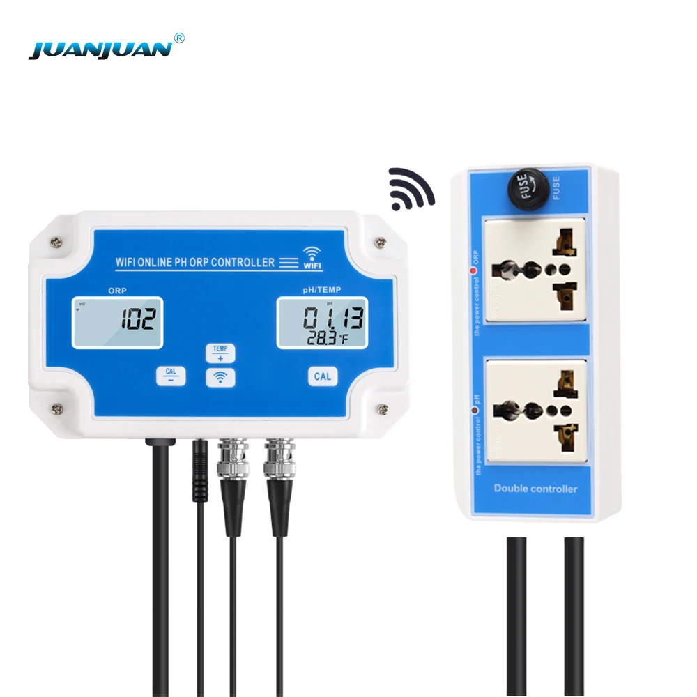 2026 Digital Smart Wifi ORP Meter Monitoring Controller Online PH Meter with Data Logger Function for Hydroponics