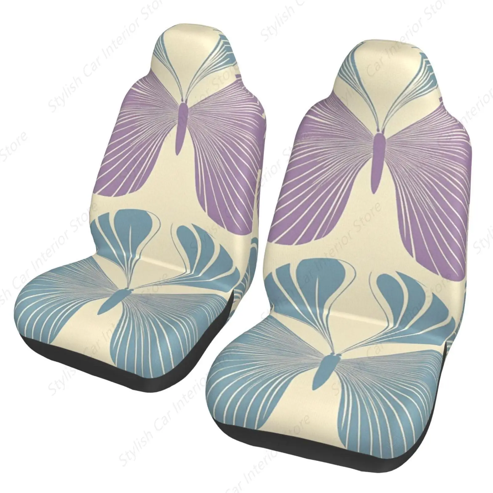 

Butterfly Print Car Seat Covers for Car Truck Suvs Car Seat Covers Universal 2 Pack