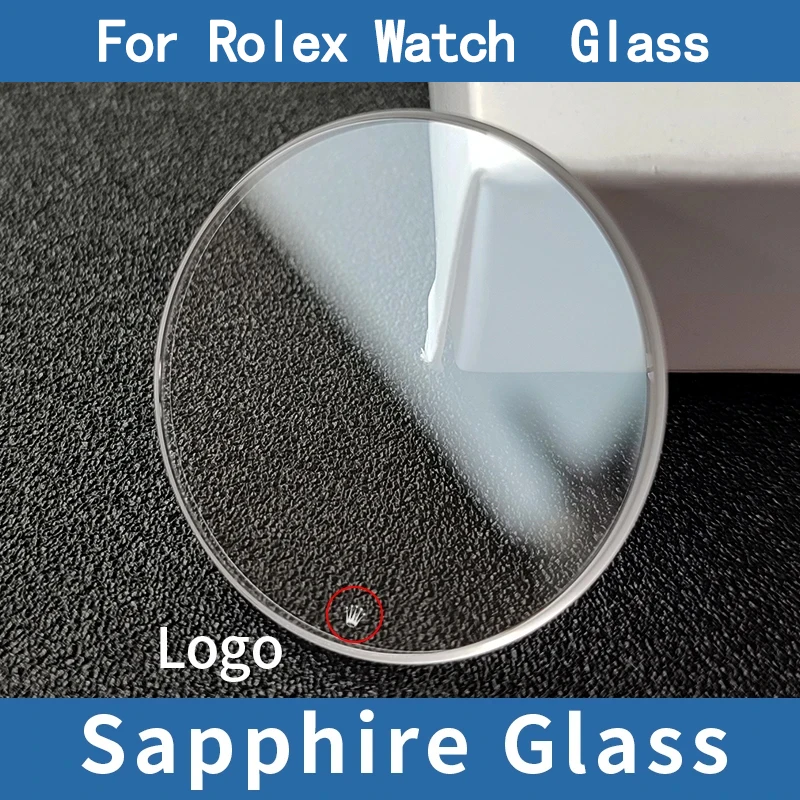 For Rolex Sapphire Crystal Glass Watch YACHT MASTER With Slot With Logo Laser Marker Anti-scratch 116680 116688 116681 116681