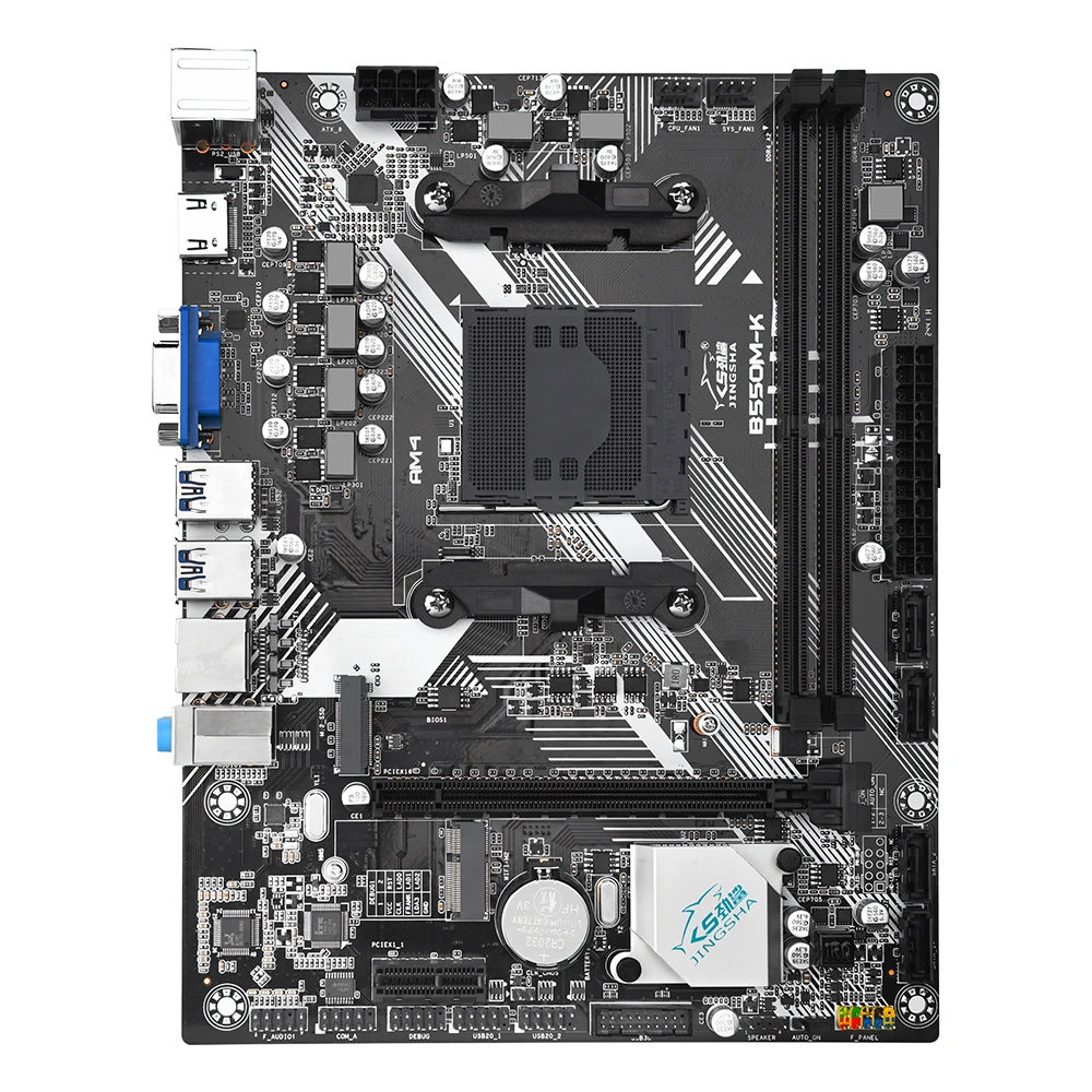 مجموعة اللوحة الأم JINGSHA B550 Ryzen 5 5600X DDR4 32GB 3200MHz تدعم NVME M2 4 Sata مجموعة الألعاب