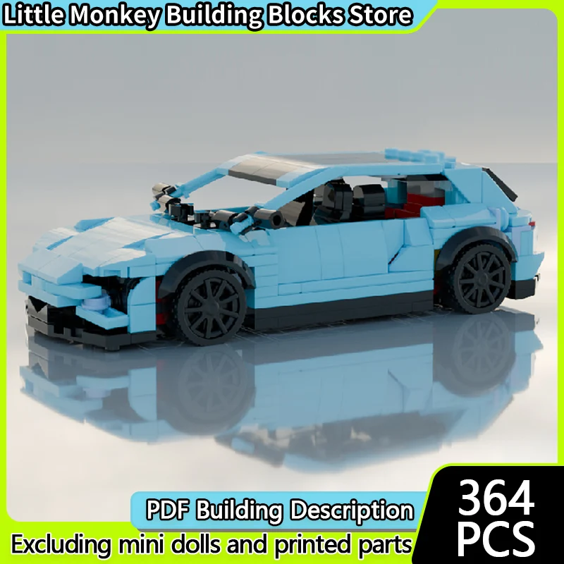 

Speed Racing Car Model MOC Building Bricks Electric Station Wagon Modular Technology Children Holiday Gifts Assemble Toys Suit
