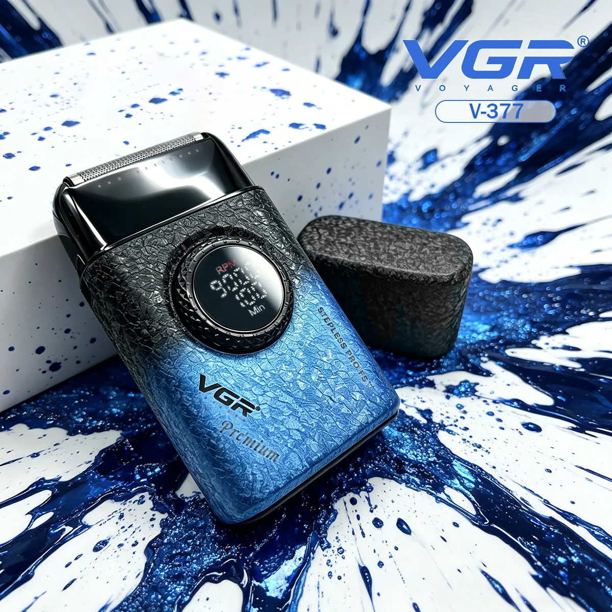 VGR フェイスシェーバー 9000 RPM フォイルシェーバー LED 電気