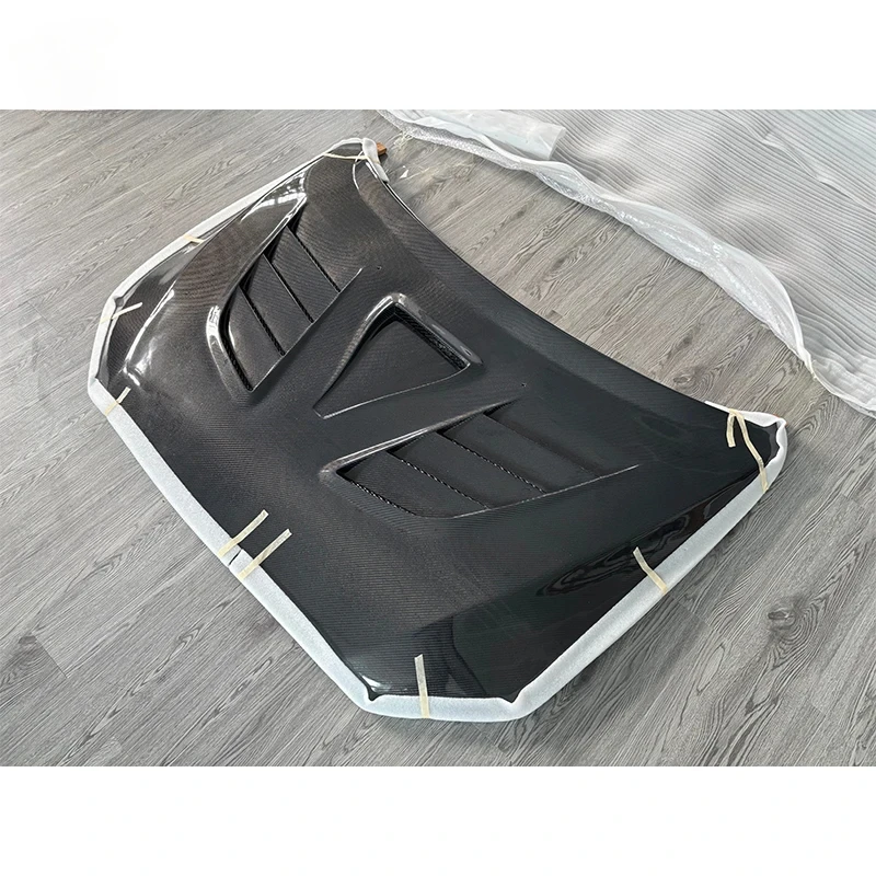 For Mitsubishi Lancer EX Evolution X CZ4A CY4A 2008-2016 Carbon Fiber Vented Engine Hood Bonnet Lightweight Racing Performance U view 3