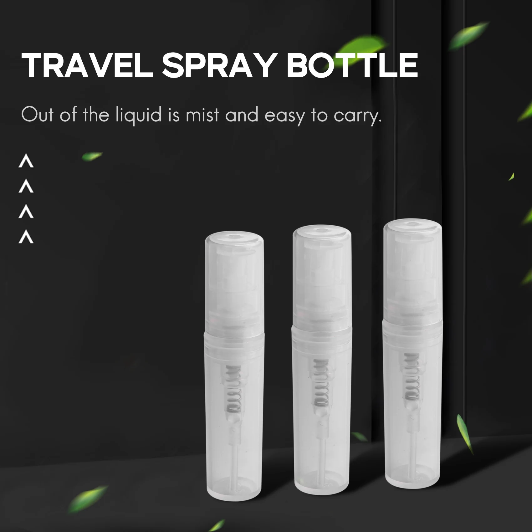 50 x 2ml Plastic Travel Spray Bottle Empty Transparent Perfume Atomizer New