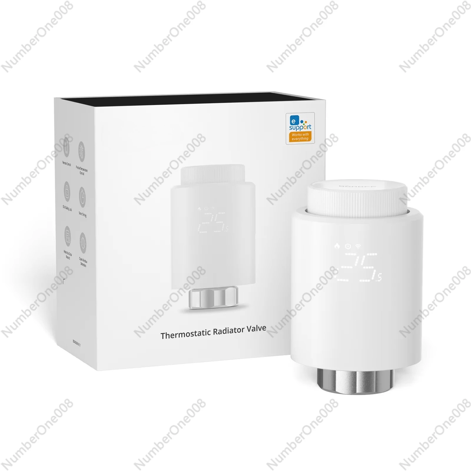 

Thermostatic Radiator Valve Smart TRV Thermostat Actuator Temperature Heater Control Support