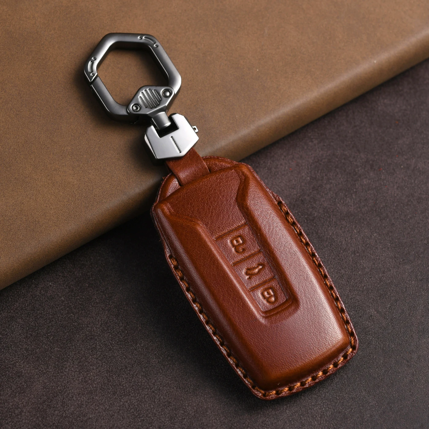 

Suitable for Volkswagen Touareg key case car Leather KeysCase Protector
