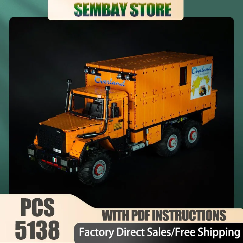 

Модель городских грузовиков Moc, строительные кирпичи, модульная PA 330-30, модель Overland, технологические блоки, рождественские игрушки «сделай сам», строительные подарки