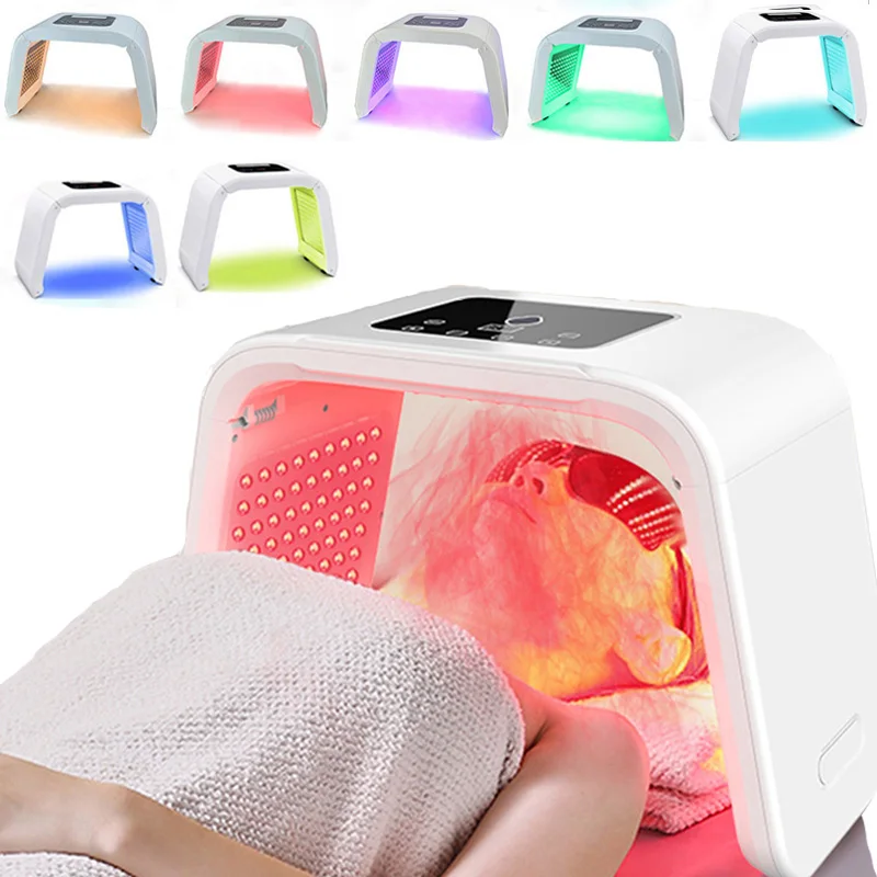 Home Photon Cosmetology 7 Lights LED Mask Facial Machine Facial Massage SPA Face&Body Salon Women Skin Care