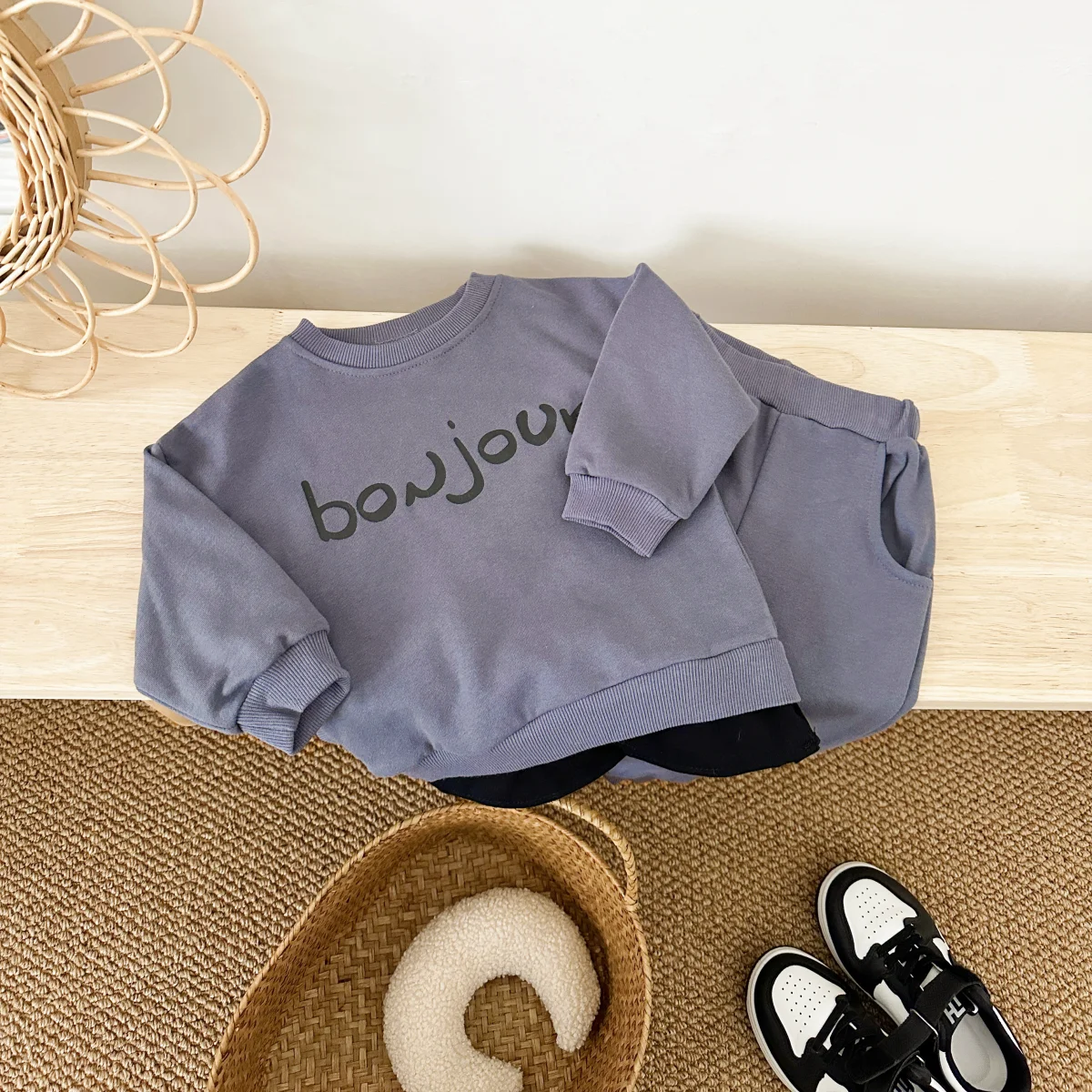 Newborn Infant Baby Boy Girl Clothes Sets Letter Printing Long Sleeve Tops+Pants 2Pcs Casual Outfits Tracksuit Clothing