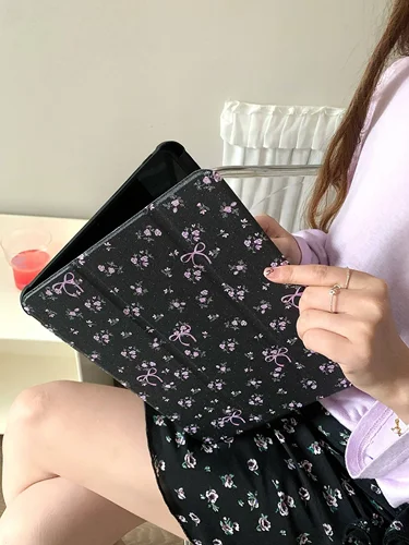 Imagen 2 del producto Funda inteligente acrílica con espejo para iPad Air 5 Air 6 A16 11th M3 Pro 11 12,9 13 10 10,5 10,2 Air 11 10,9 9,7 Mini 7 6 con portalápices