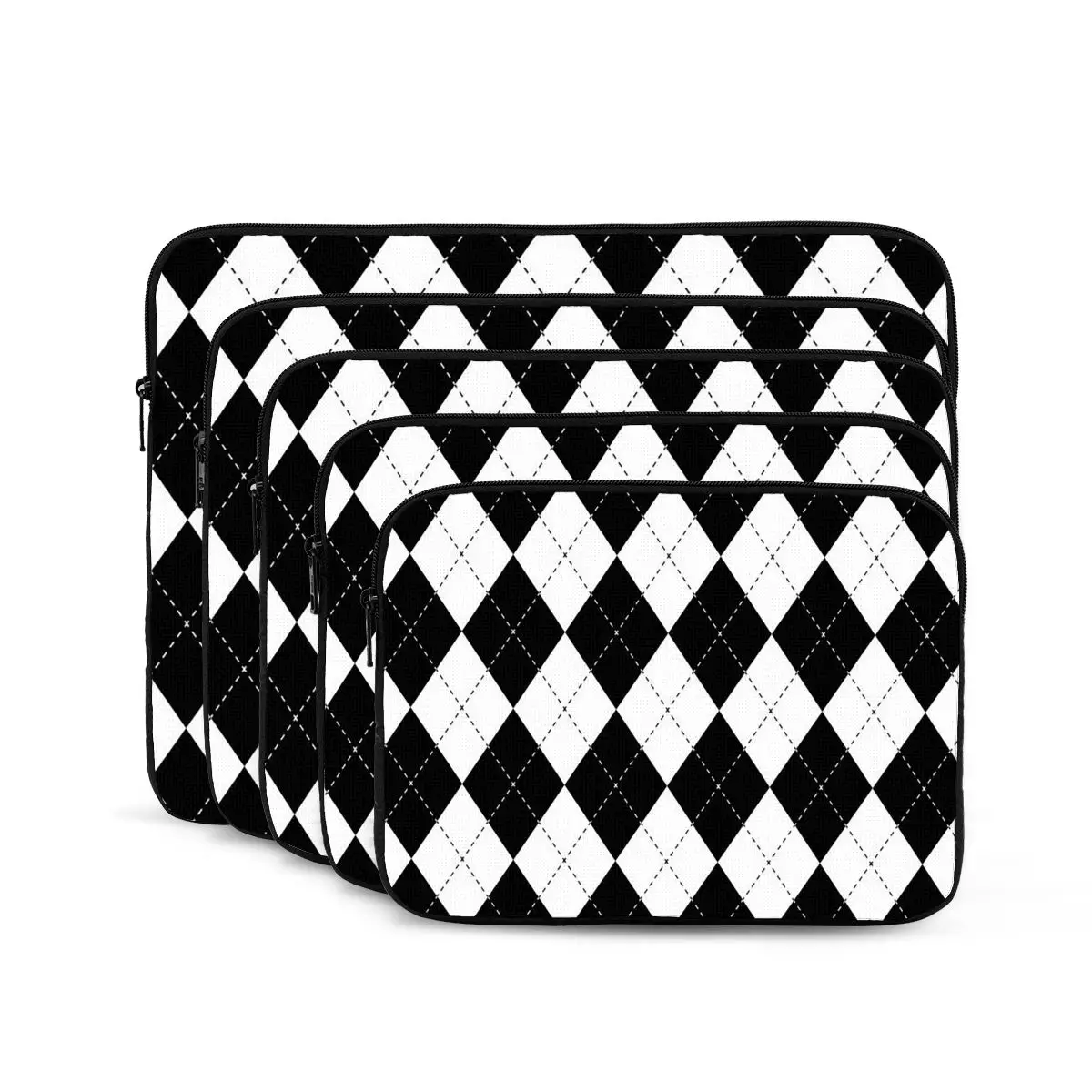 Diamond Shaped Geometric Pattern Notebook Laptop Bag Case Pouch For Macbook Air Pro Tablet Shockproof Case Bag
