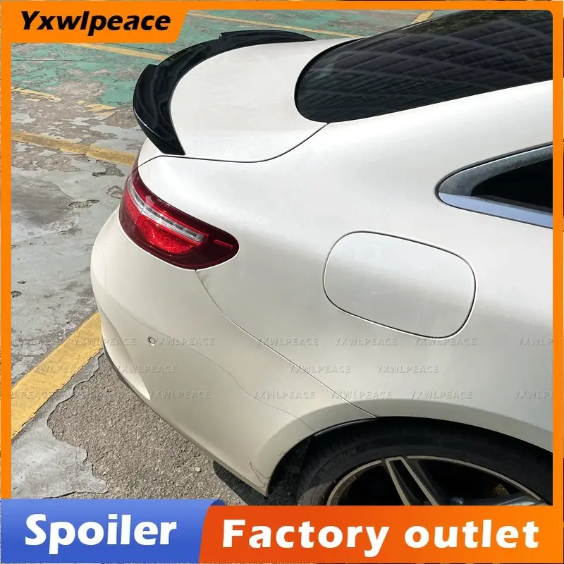 

For Mercedes-Benz W213 E-Coupe 2-Doors W238 E200 300 E53 2017-2021 Spoiler ABS Plastic Rear Trunk Lip Spoiler Wing