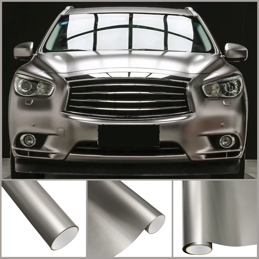 

Car Sticker PET Pearl Metal Combat Grey Vinyl Auto Tuning Wrap Waterproof Motorcycle Sticker Car Body Film Vehicle Accessories