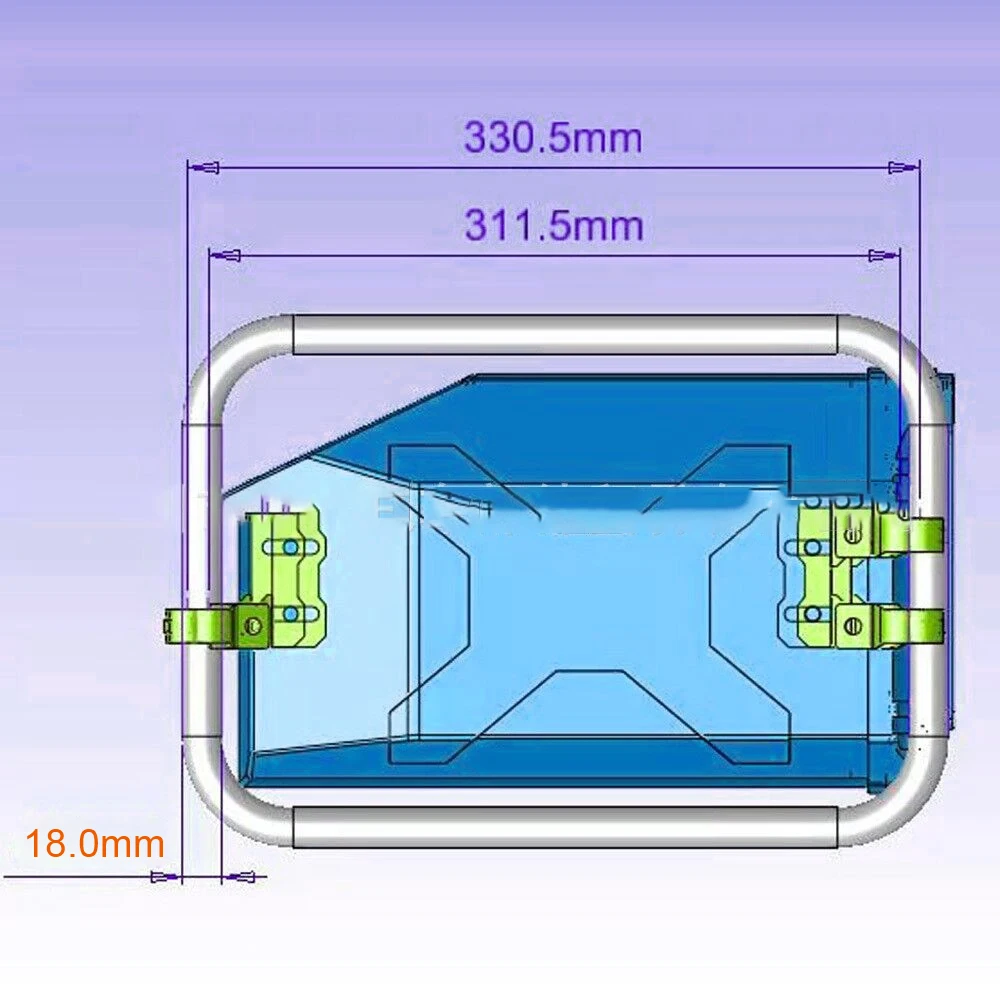 Caja de Herramientas de 5 litros para soporte lateral izquierdo y derecho, caja de plástico