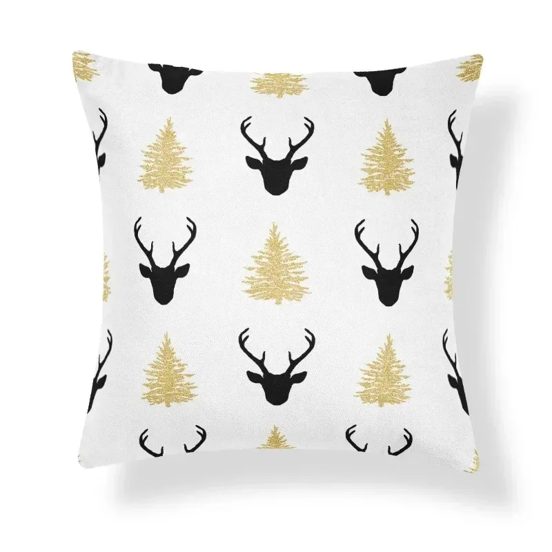 غطاء وسادة كلاسيكي من Ethno-Stil Kunst Muster Licht Luxus Gold Schlafzimmer Wohnzimmer أريكة Sitz ديكور Kissenbezug