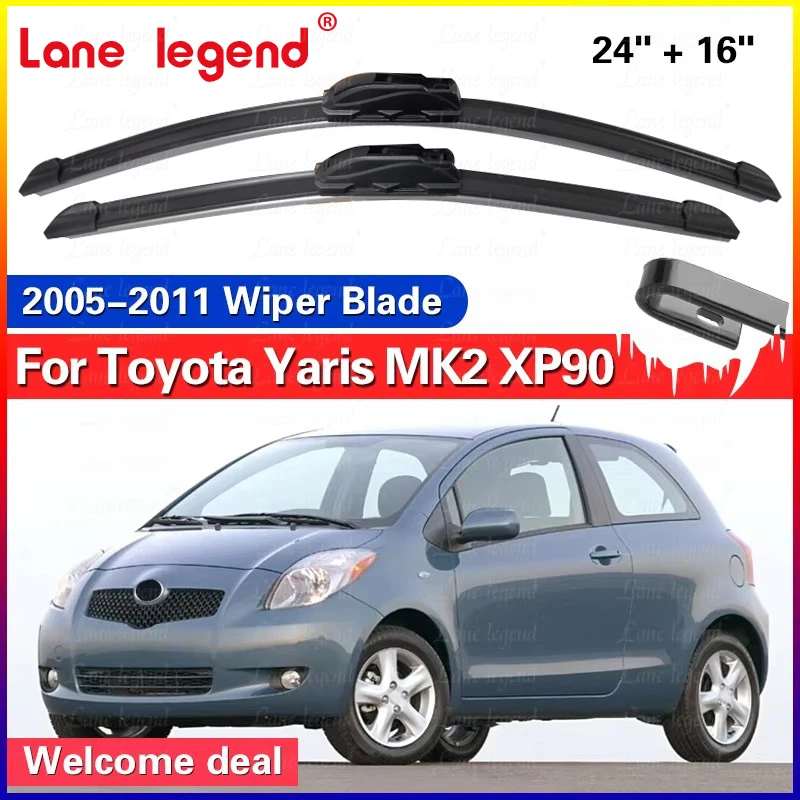 Frontwischerblätter für Toyota Yaris XP90 MK2 2005–2011 Luke Windschutzscheibe Windschutzscheibe Autozubehör 2006 2007 2008 2009 2010