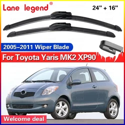 Front Wiper Blades For TOYOTA Yaris XP90 MK2 2005 - 2011 Hatch Windshield Windscreen Car Accessories 2006 2007 2008 2009 2010
